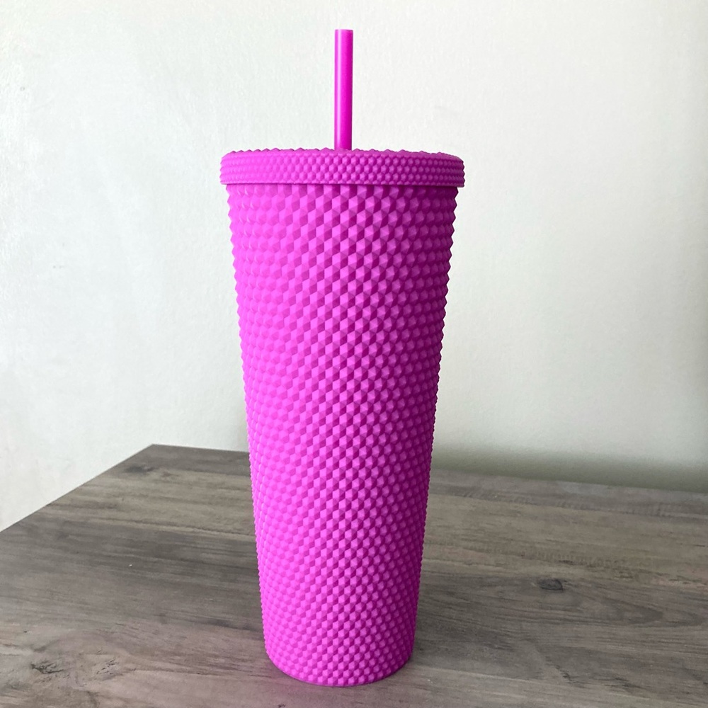 STARBUCKS Matte Purple Studded Tumbler Cup Bling Cup Taiwan - Picture 2 of 8